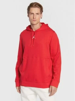 Nike Άνδρες Μπλούζες Χωρίς Φερμουάρ Μπλούζα Dry Air CV8437 Κόκκινο Regular Fit