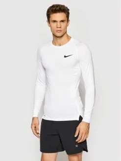 Nike Άνδρες Μπλουζάκια Τεχνικά Φανελάκι τεχνικό Pro BV5588 Λευκό Slim Fit