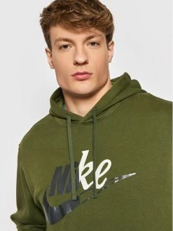 Nike Άνδρες Μπλούζες Χωρίς Φερμουάρ Μπλούζα Sportswear Sport Essentials+ DD5011 Πράσινο Standard Fit -Nike Εκπτώσεις unnamed file 200