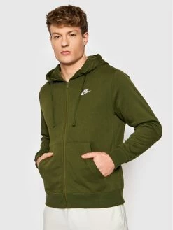 Nike Άνδρες Μπλούζες Με Κουκούλα Μπλούζα Sportswear Club BV2648 Πράσινο Standard Fit