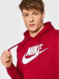 Nike Άνδρες Μπλούζες Χωρίς Φερμουάρ Μπλούζα Sportswear Club BV2973 Μπορντό Standard Fit -Nike Εκπτώσεις unnamed file 2439