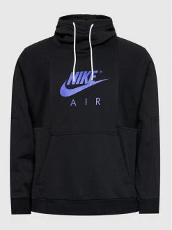 Nike Άνδρες Μπλούζες Χωρίς Φερμουάρ Μπλούζα Air Logo DD6383 Μαύρο Regular Fit -Nike Εκπτώσεις unnamed file 2455
