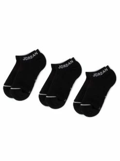 Nike Κοντές Κάλτσες Σετ 3 ζευγάρια κοντές κάλτσες Unisex SX5546 010 Μαύρο