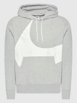 Nike Άνδρες Μπλούζες Χωρίς Φερμουάρ Μπλούζα Sportwear Swoosh DH1027 Γκρι Standard Fit -Nike Εκπτώσεις unnamed file 282