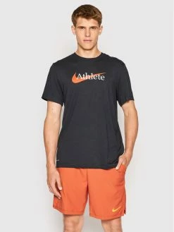 Nike Άνδρες T-shirts T-Shirt Dri-FIT CW6950 Μαύρο Standard Fit