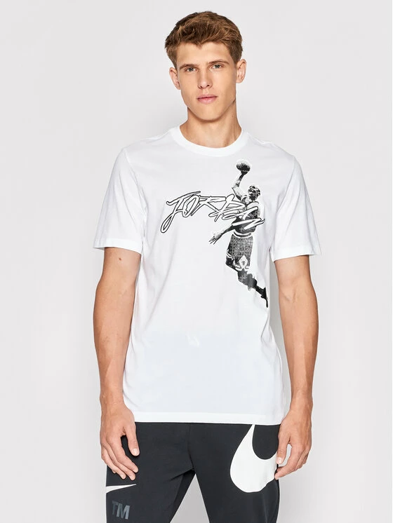 Nike Άνδρες T-shirts T-Shirt Jordan Air DH8924 Λευκό Regular Fit 1 Nike Άνδρες T-shirts T-Shirt Jordan Air DH8924 Λευκό Regular Fit