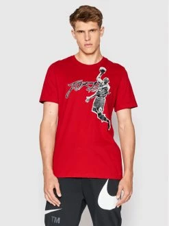 Nike Άνδρες T-shirts T-Shirt Jordan Air DH8924 Κόκκινο Regular Fit