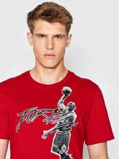 Nike Άνδρες T-shirts T-Shirt Jordan Air DH8924 Κόκκινο Regular Fit -Nike Εκπτώσεις unnamed file 3262