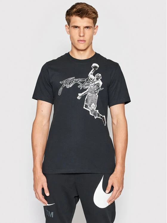 Nike Άνδρες T-shirts T-Shirt Jordan Air DH8924 Μαύρο Regular Fit 1 Nike Άνδρες T-shirts T-Shirt Jordan Air DH8924 Μαύρο Regular Fit