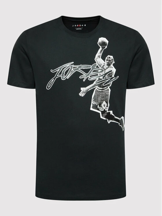 Nike Άνδρες T-shirts T-Shirt Jordan Air DH8924 Μαύρο Regular Fit 5 Nike Άνδρες T-shirts T-Shirt Jordan Air DH8924 Μαύρο Regular Fit - Image 5