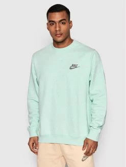 Nike Άνδρες Μπλούζες Χωρίς Φερμουάρ Μπλούζα Sportswear DM5630 Πράσινο Regular Fit