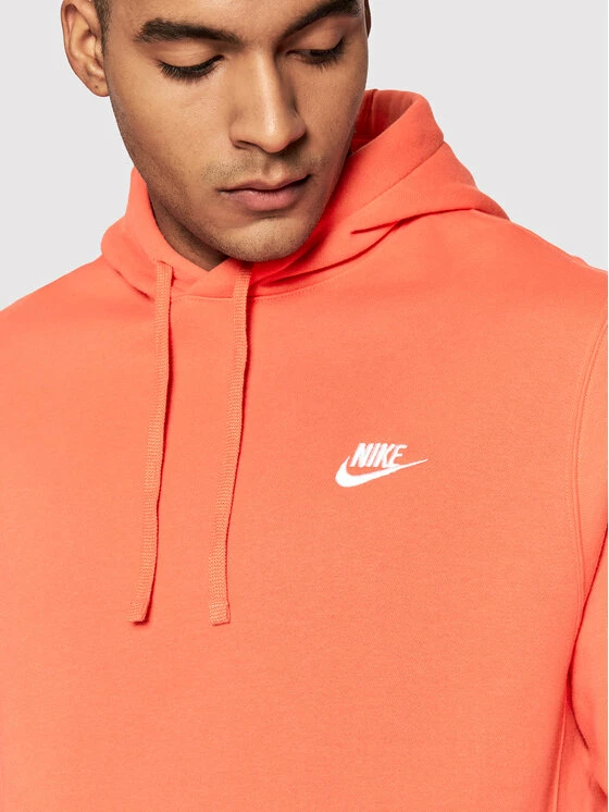 Nike Άνδρες Μπλούζες Χωρίς Φερμουάρ Μπλούζα Sportswear Club BV2654 Πορτοκαλί Standard Fit 4 Nike Άνδρες Μπλούζες Χωρίς Φερμουάρ Μπλούζα Sportswear Club BV2654 Πορτοκαλί Standard Fit - Image 4