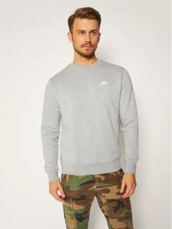 Nike Εκπτώσεις 30 Nike Άνδρες Μπλούζες Lifestyle Μπλούζα Nsw Club BV2662 Γκρι Standard Fit