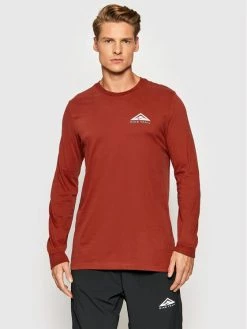 Nike Άνδρες Μακρυμάνικα Longsleeve Trail CZ9821 Μπορντό Standard Fit