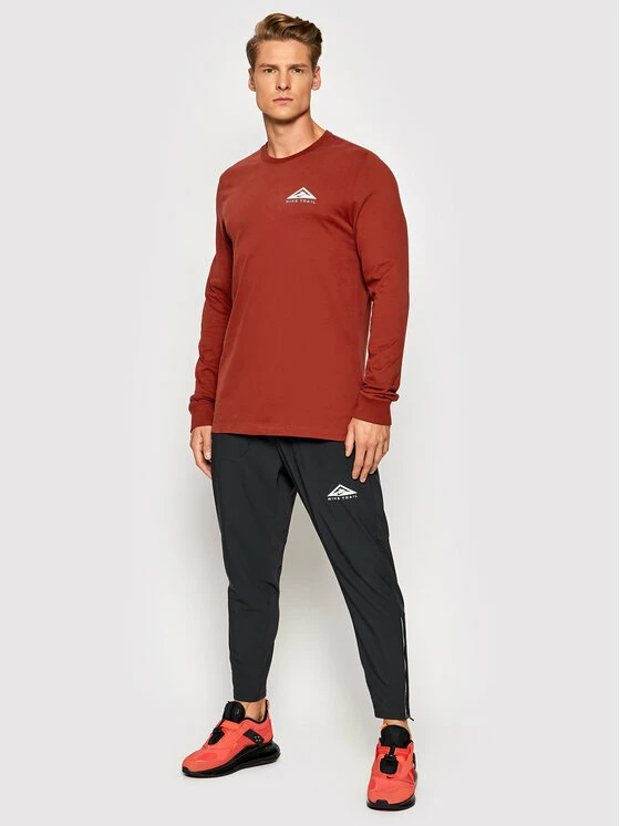 Nike Άνδρες Μακρυμάνικα Longsleeve Trail CZ9821 Μπορντό Standard Fit 2 Nike Άνδρες Μακρυμάνικα Longsleeve Trail CZ9821 Μπορντό Standard Fit - Image 2