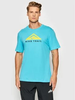 Nike Άνδρες T-shirts T-Shirt Trail CZ9802 Μπλε Standard Fit
