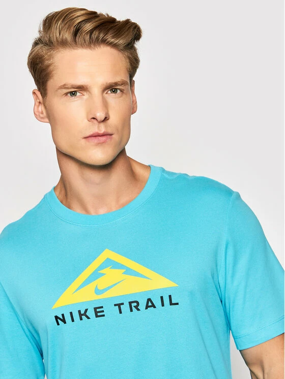 Nike Άνδρες T-shirts T-Shirt Trail CZ9802 Μπλε Standard Fit 4 Nike Άνδρες T-shirts T-Shirt Trail CZ9802 Μπλε Standard Fit - Image 4
