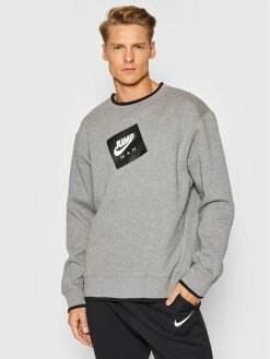 Nike Άνδρες Μπλούζες Χωρίς Φερμουάρ Μπλούζα Jordan Jumpman Classics CV2370 Γκρι Standard Fit