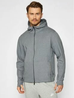 Nike Άνδρες Μπλούζες Με Κουκούλα Μπλούζα Yoga CU6260 Γκρι Standard Fit