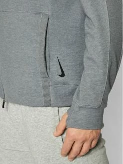Nike Άνδρες Μπλούζες Με Κουκούλα Μπλούζα Yoga CU6260 Γκρι Standard Fit -Nike Εκπτώσεις unnamed file 519