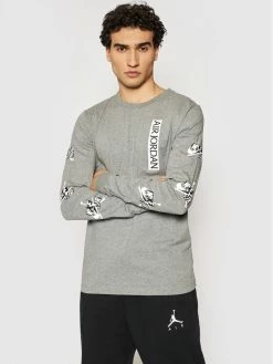 Nike Άνδρες Μακρυμάνικα Longsleeve Air Jordan CN3504 Γκρι Standard Fit