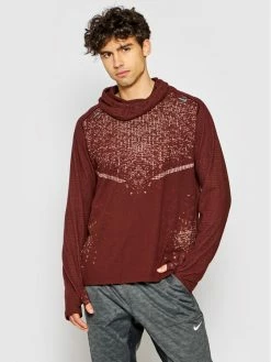 Nike Άνδρες Μπλουζάκια Τεχνικά Φανελάκι τεχνικό Run Division Wooldorado CU7891 Μπορντό Regular Fit