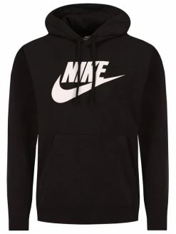 Nike Άνδρες Μπλούζες Χωρίς Φερμουάρ Μπλούζα Sportswear Club BV2973 Μαύρο Standard Fit -Nike Εκπτώσεις unnamed file 586