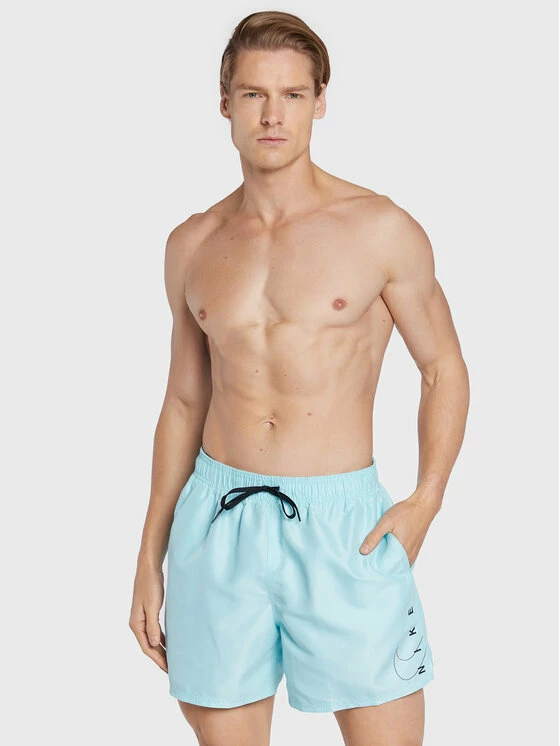 Nike Άνδρες Boardshorts Σορτς κολύμβησης Swoosh Break 5" NESSC601 Μπλε Regular Fit 2 Nike Άνδρες Boardshorts Σορτς κολύμβησης Swoosh Break 5" NESSC601 Μπλε Regular Fit - Image 2