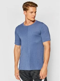 Nike Άνδρες Μπλουζάκια Τεχνικά Φανελάκι τεχνικό Yoga Dri-FIT BV4034 Σκούρο μπλε Slim Fit