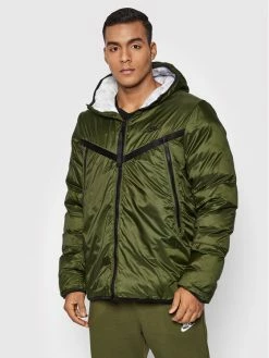 Nike Άνδρες Πουπουλένια Μπουφάν Μπουφάν πουπουλένιο Sportswear Therma-Fit DD6944 Πράσινο Regular Fit